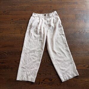 The Reset Cream R Label High-Rise Trousers